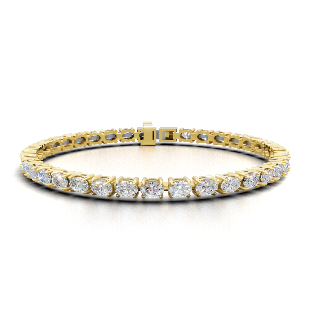 Oval Diamond Tennis Bracelet - BR03