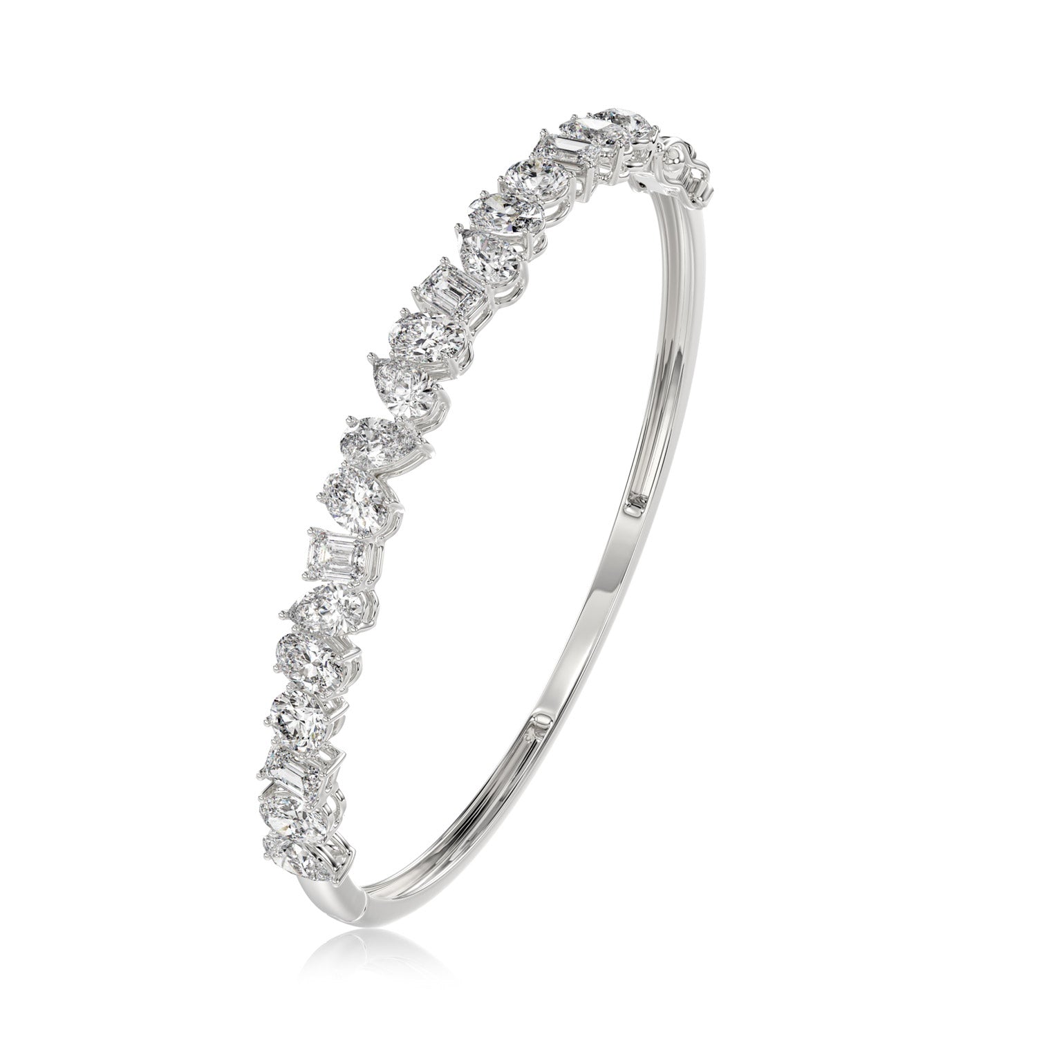 Multi Shape Diamond Bangle - BR13