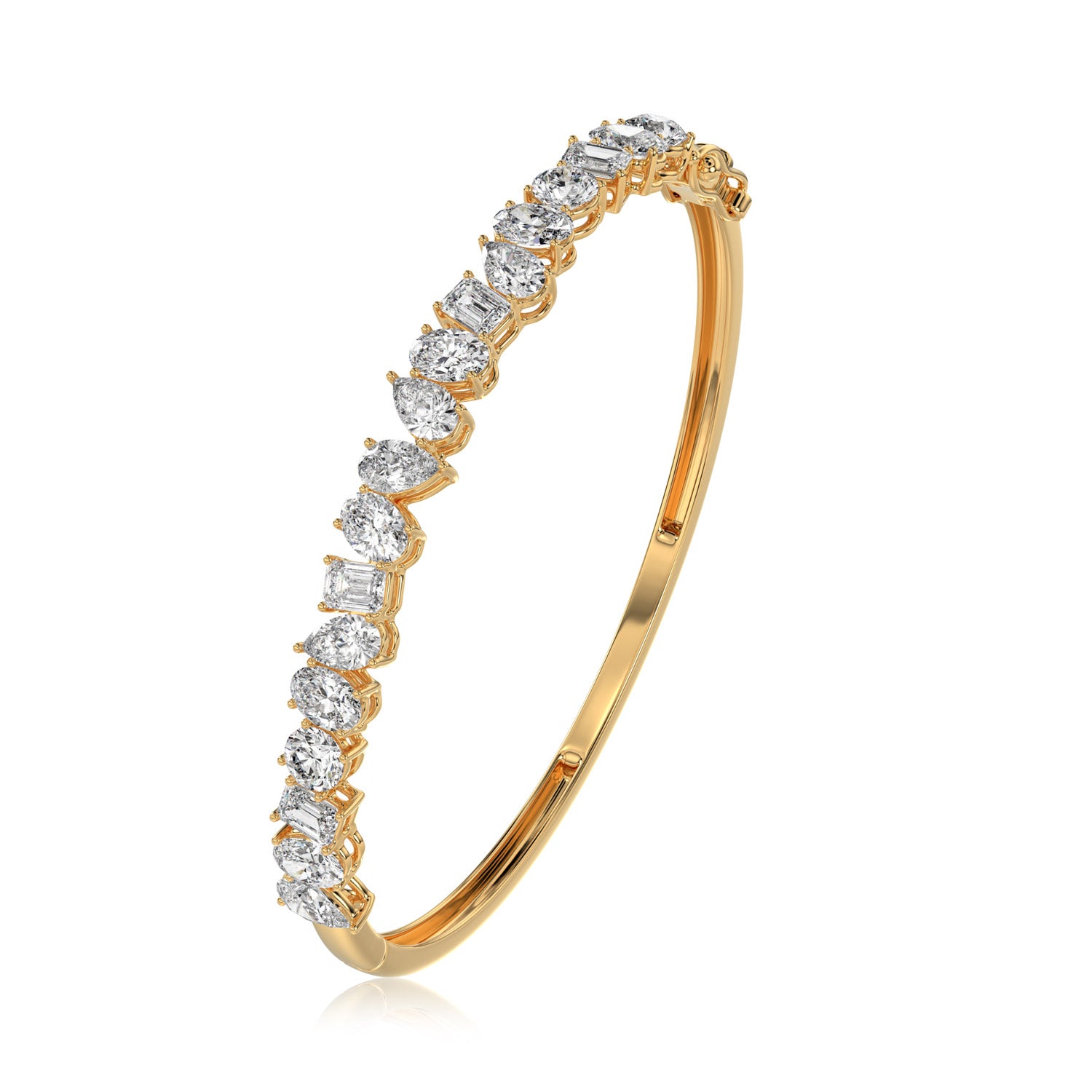 Multi Shape Diamond Bangle - BR13