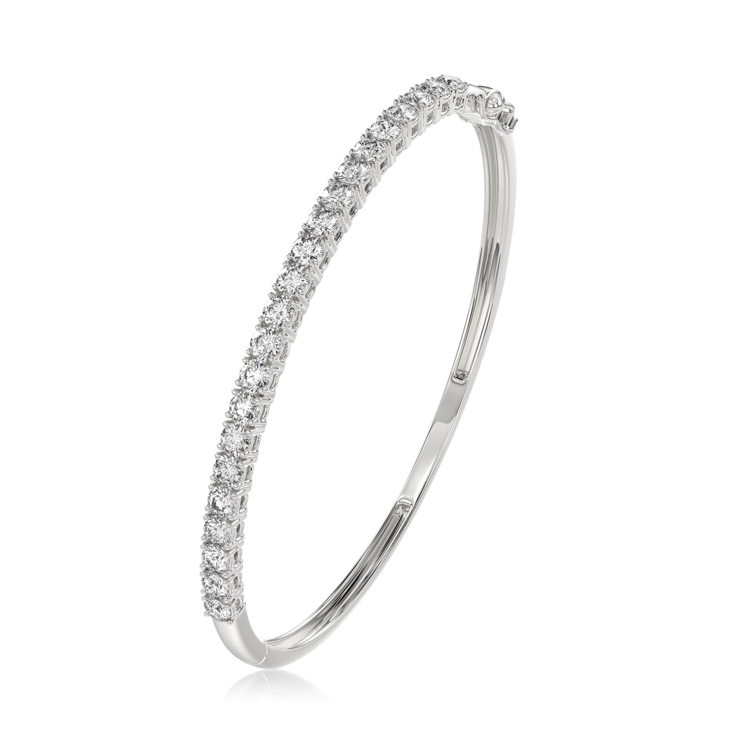 Round Diamond Bangle - BR15