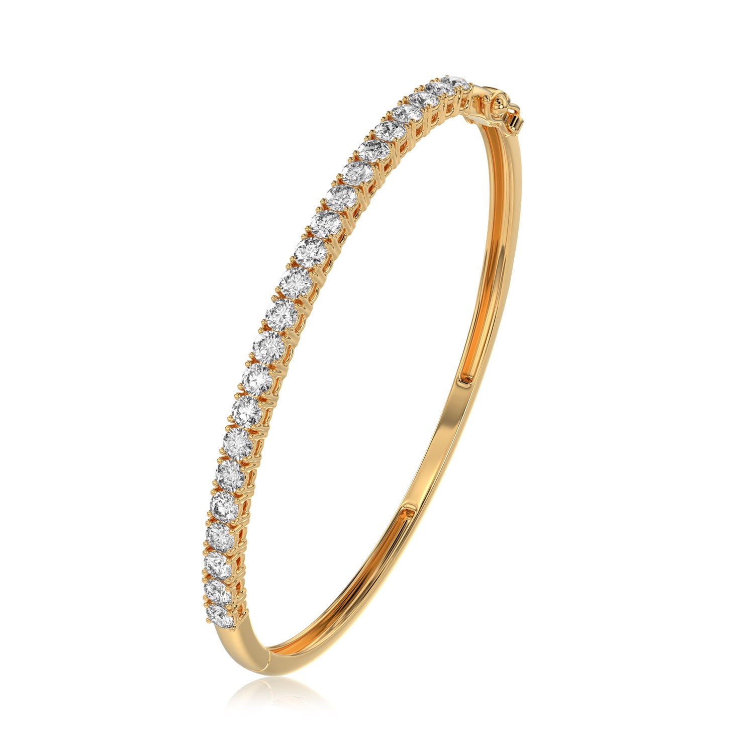 Round Diamond Bangle - BR15