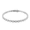 Pear Diamond Tennis Bracelet - BR20