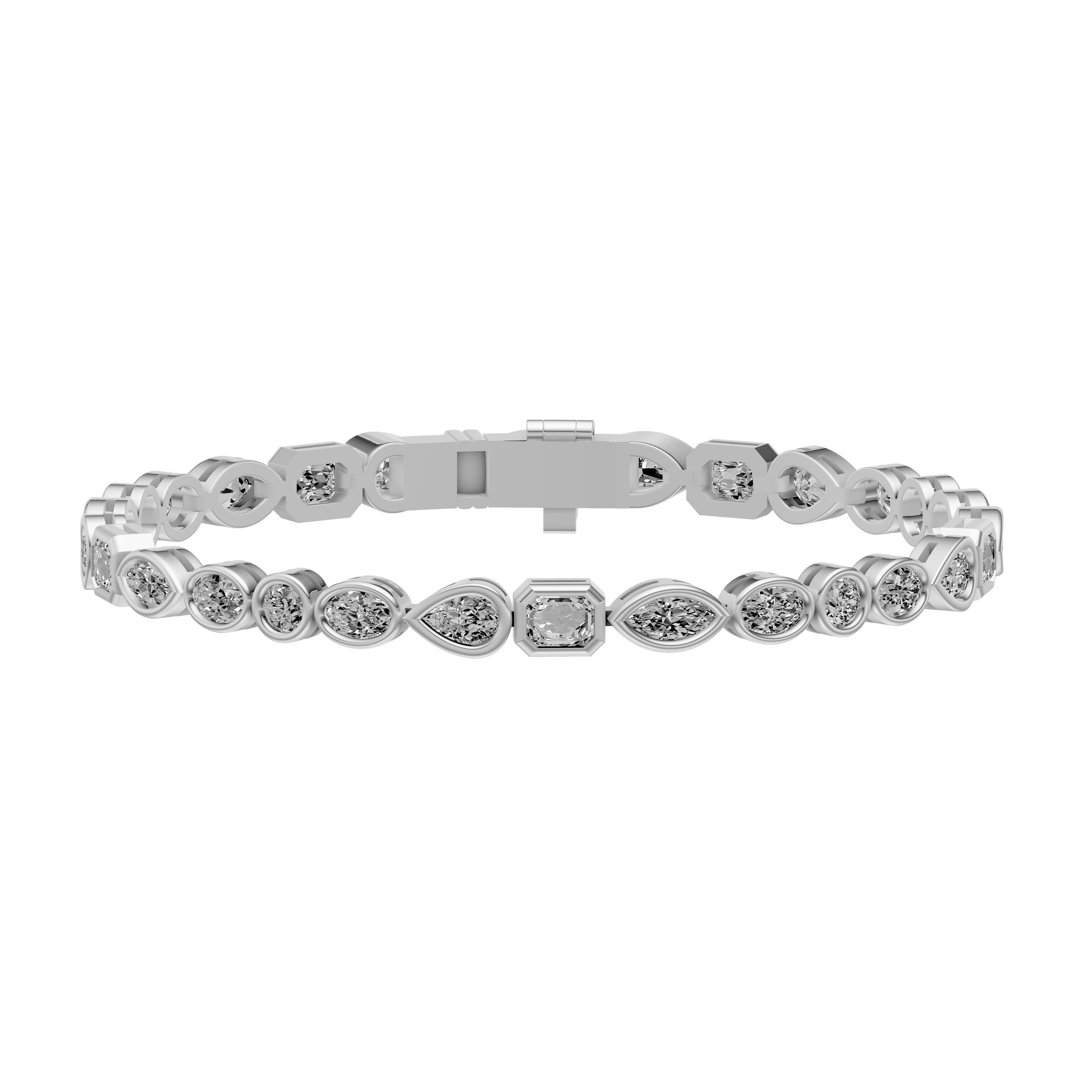 Multi Diamond Tennis Bracelet - BR21