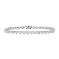 Heart Diamond Tennis Bracelet - BR22