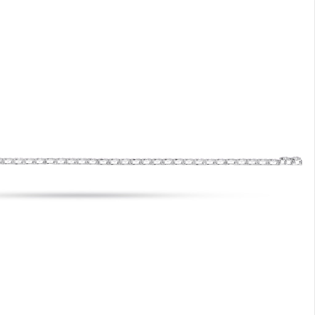 Round Bezel Diamond Tennis Bracelet - BR23