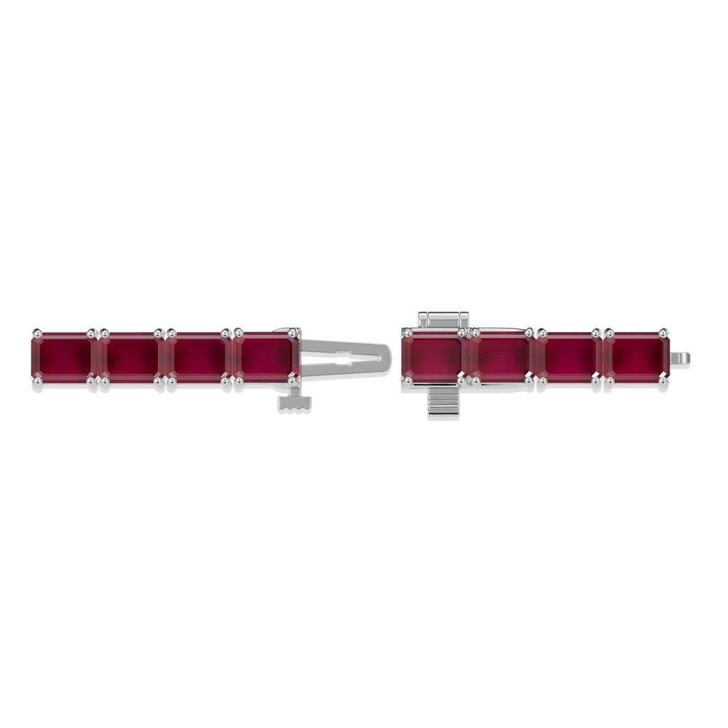 Emerald Ruby Tennis Bracelet - BR26