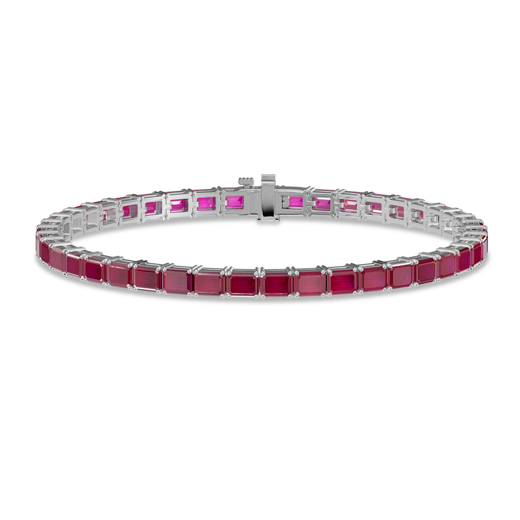 Emerald Ruby Tennis Bracelet - BR26