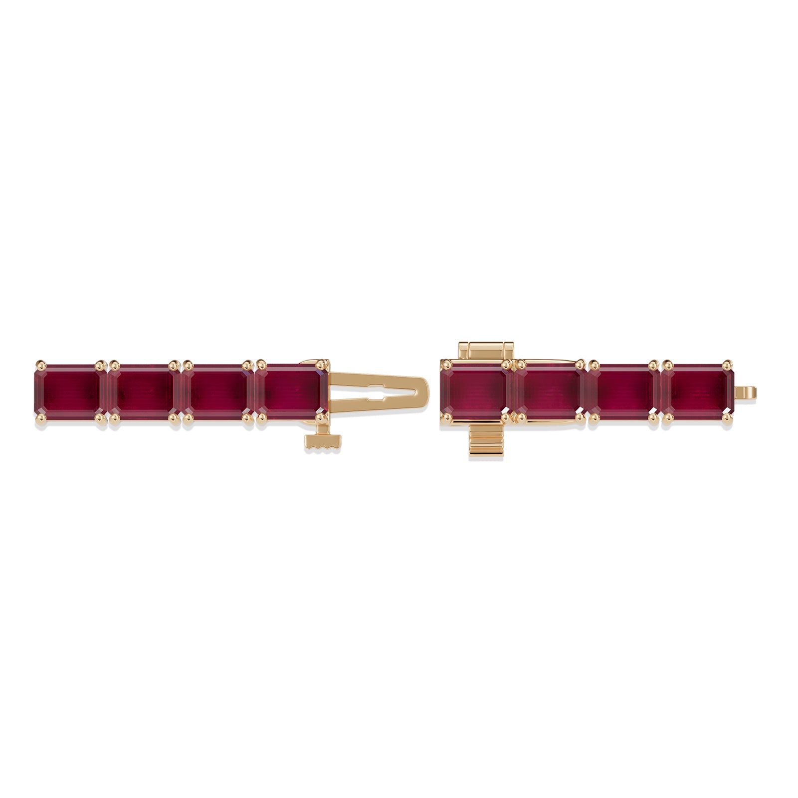 Emerald Ruby Tennis Bracelet - BR26