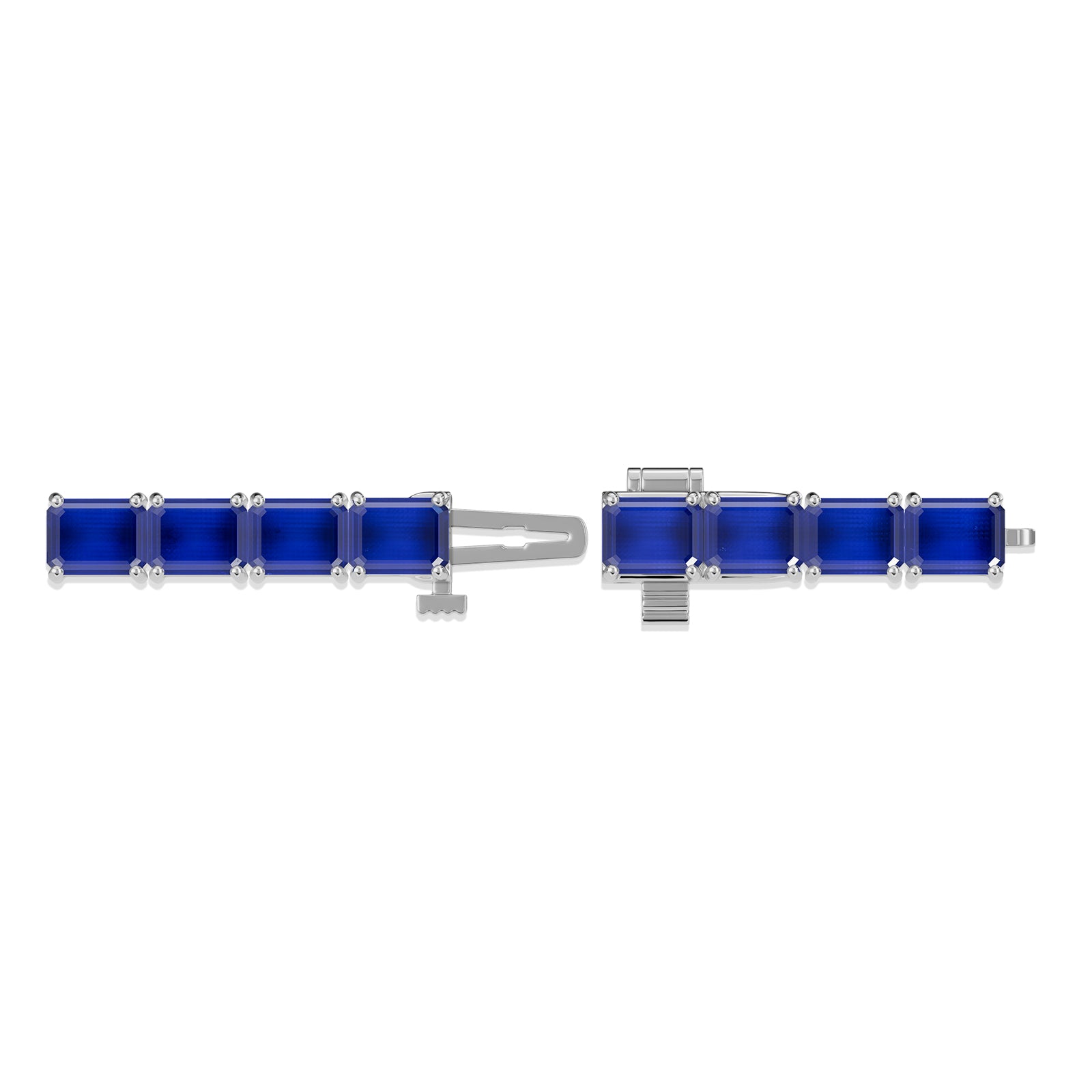 Emerald Sapphire Tennis Bracelet - BR27