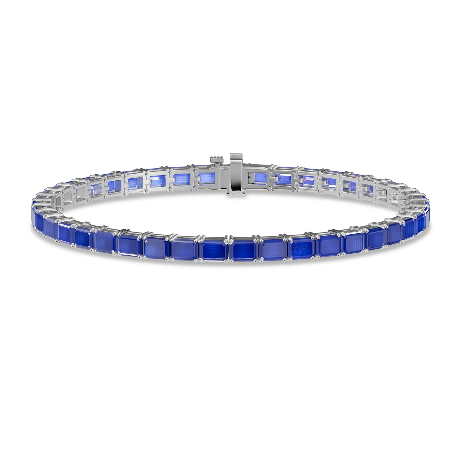 Emerald Sapphire Tennis Bracelet - BR27