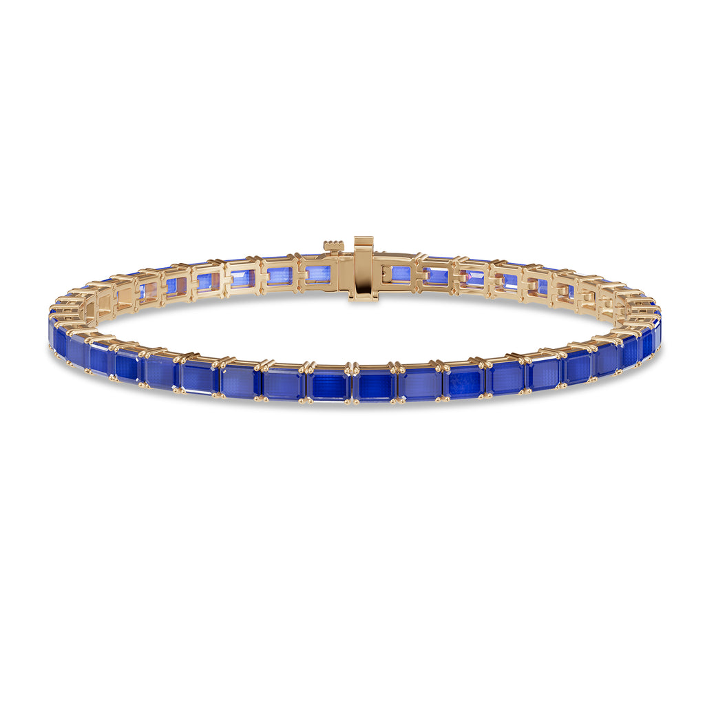 Emerald Sapphire Tennis Bracelet - BR27