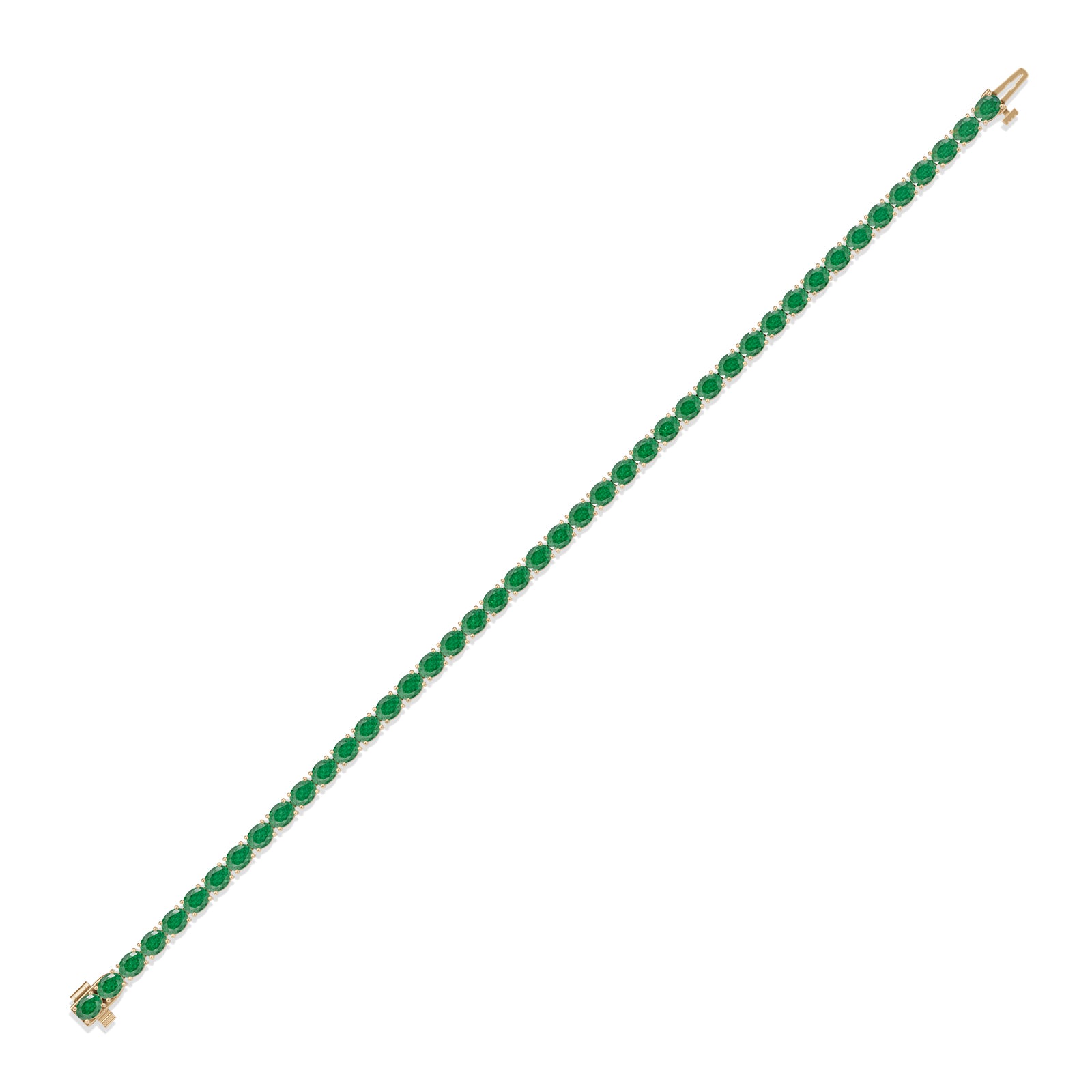 Oval Emerald Tennis Bracelet - BR28