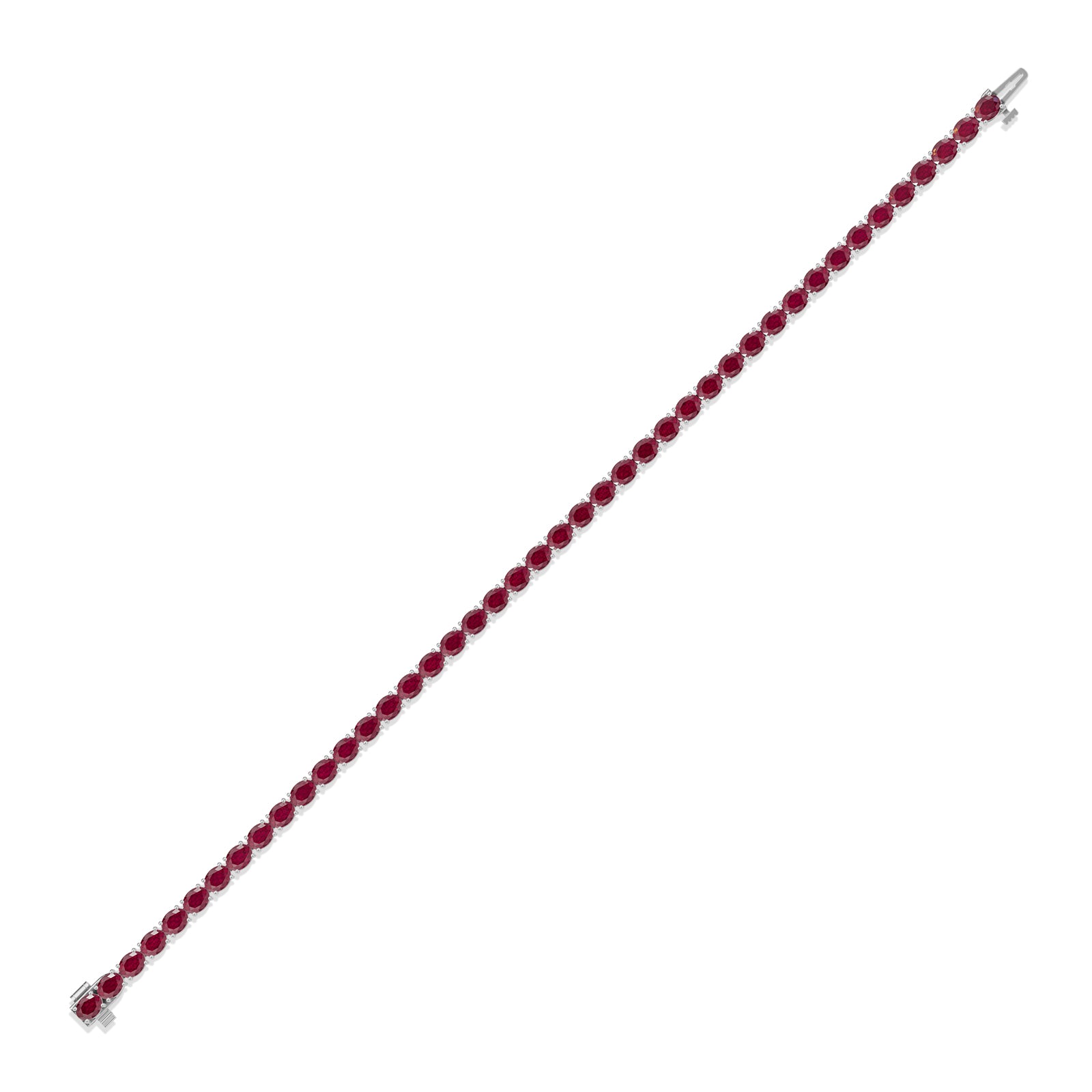 Oval Ruby Tennis Bracelet - BR29