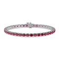 Oval Ruby Tennis Bracelet - BR29