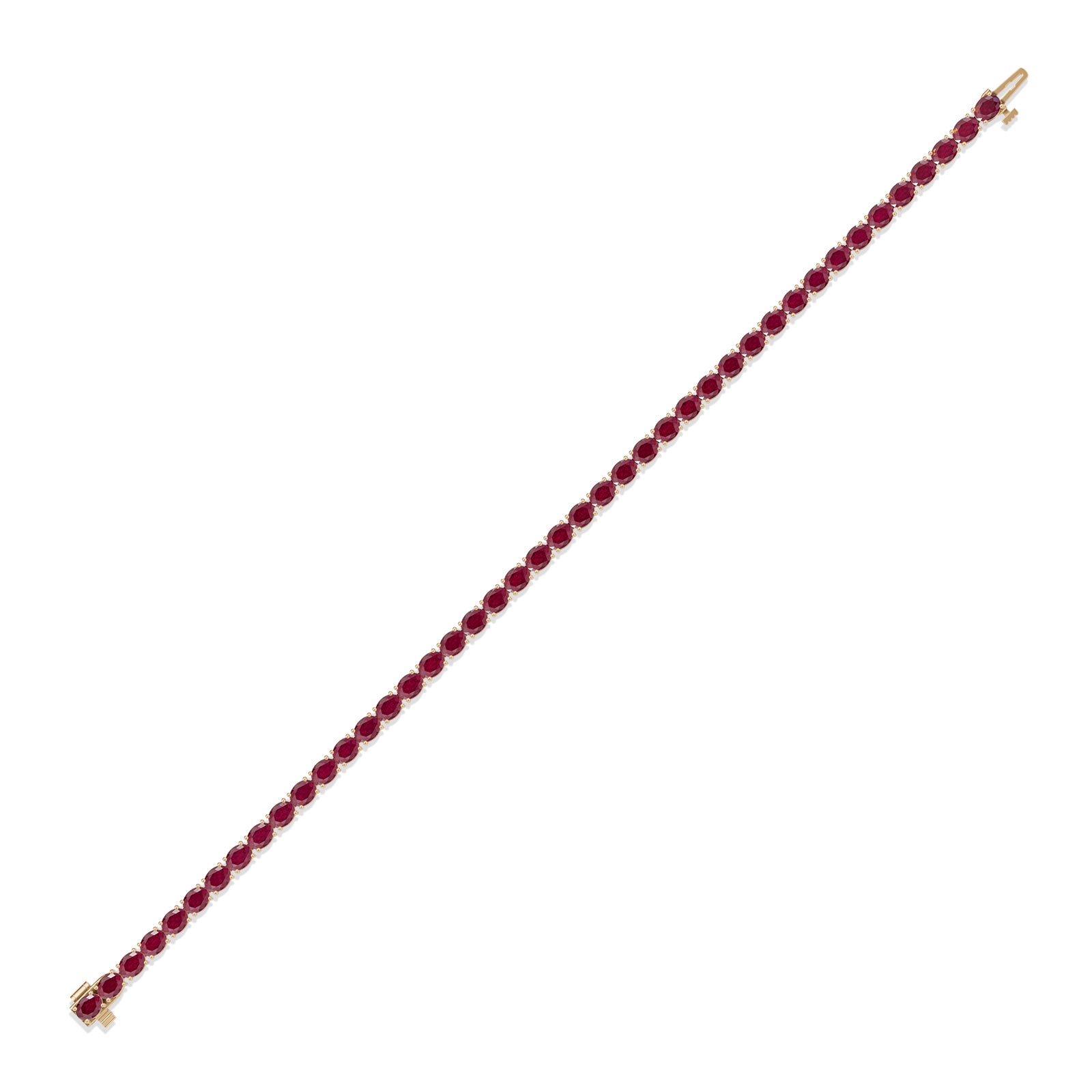 Oval Ruby Tennis Bracelet - BR29