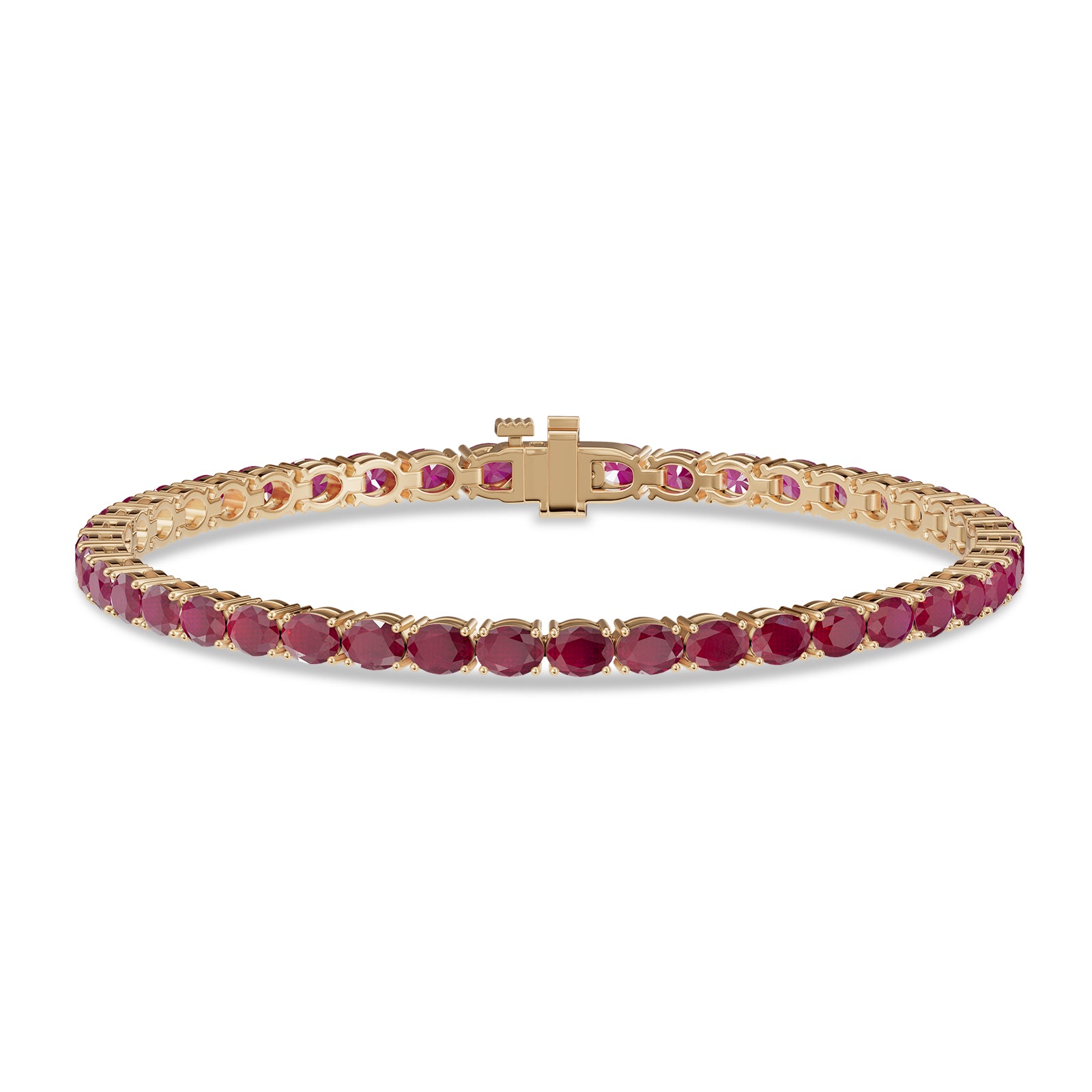 Oval Ruby Tennis Bracelet - BR29