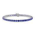 Oval Sapphire Tennis Bracelet - BR30