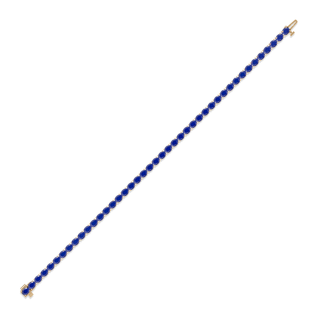 Oval Sapphire Tennis Bracelet - BR30
