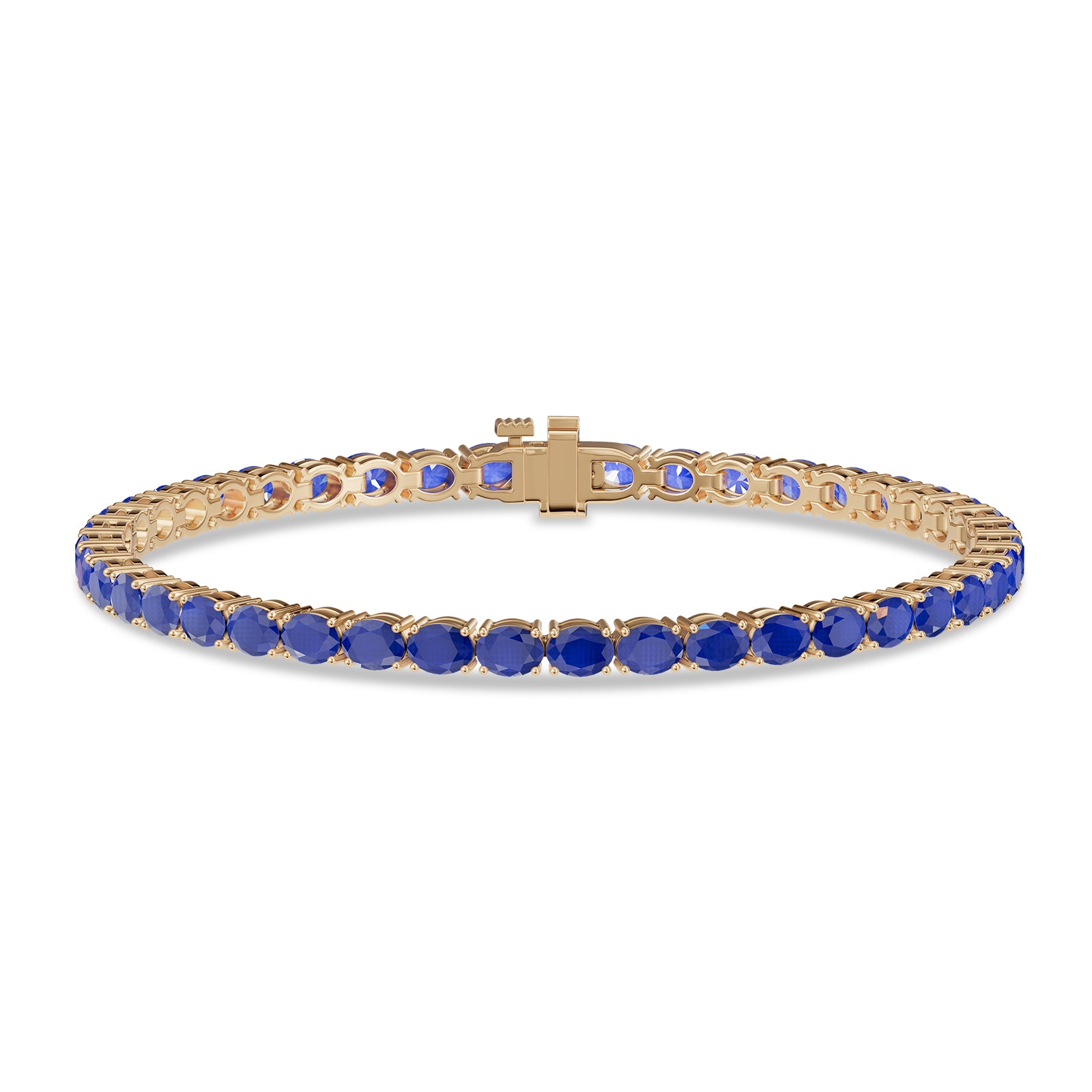 Oval Sapphire Tennis Bracelet - BR30