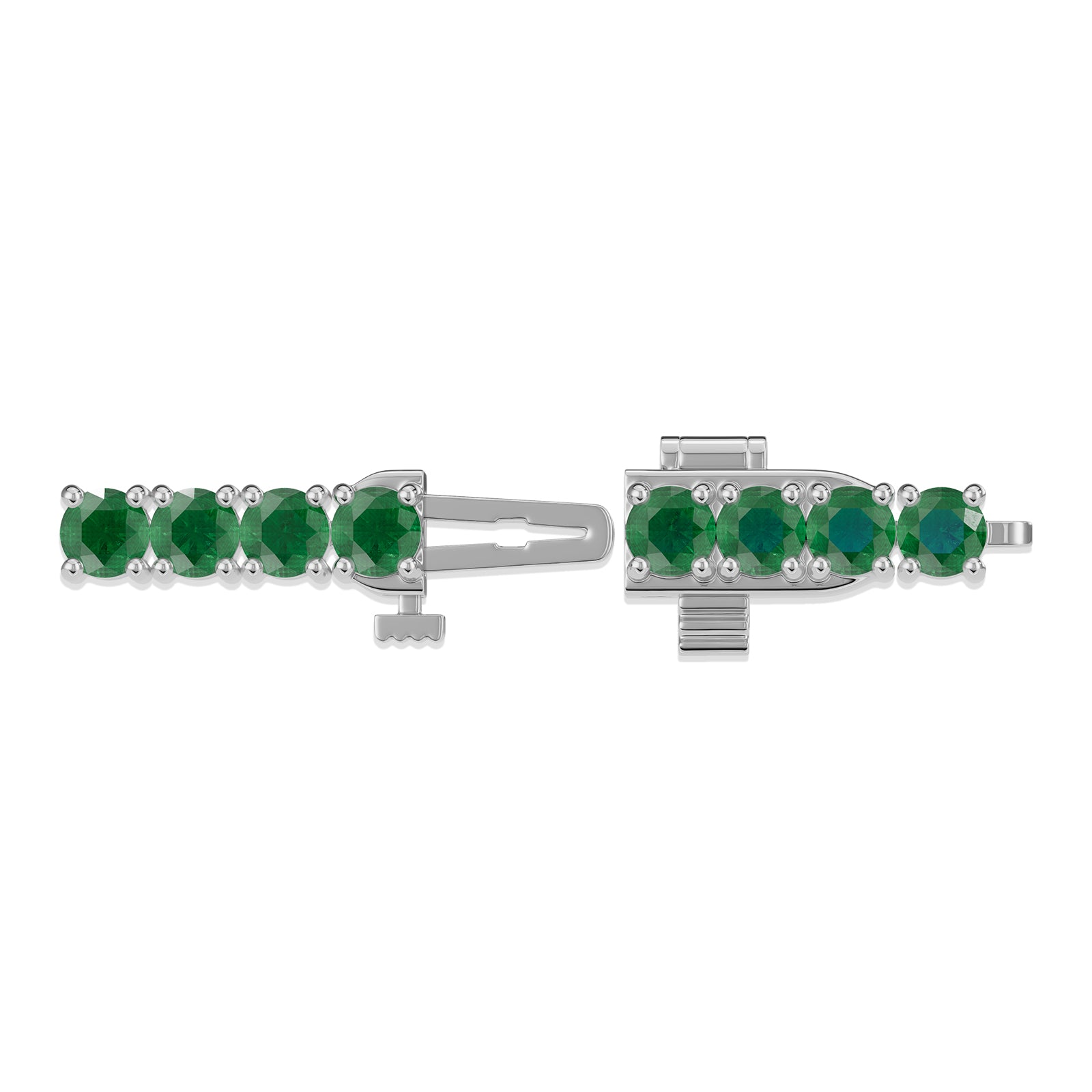 Round Emerald Tennis Bracelet - BR31