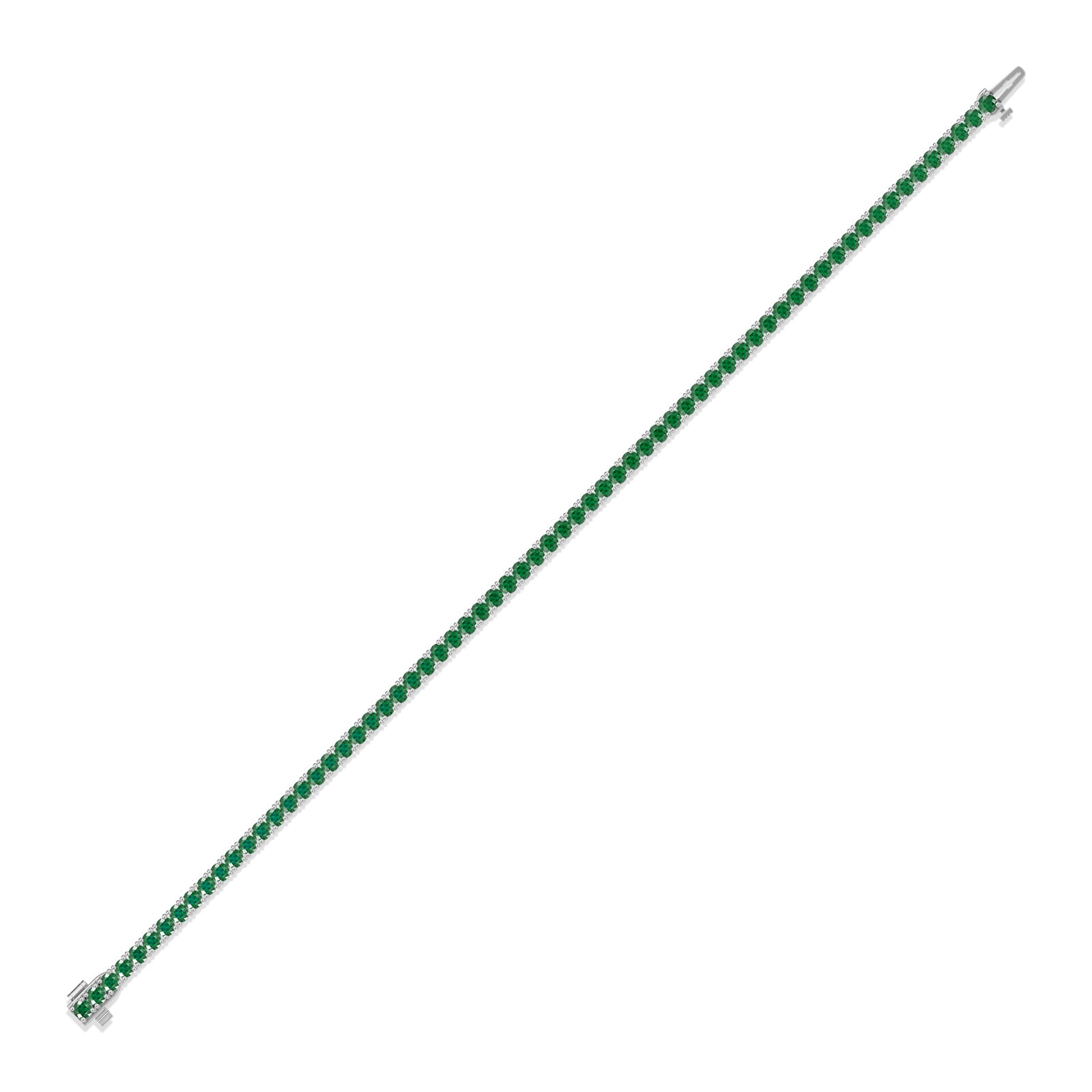 Round Emerald Tennis Bracelet - BR31