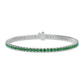 Round Emerald Tennis Bracelet - BR31