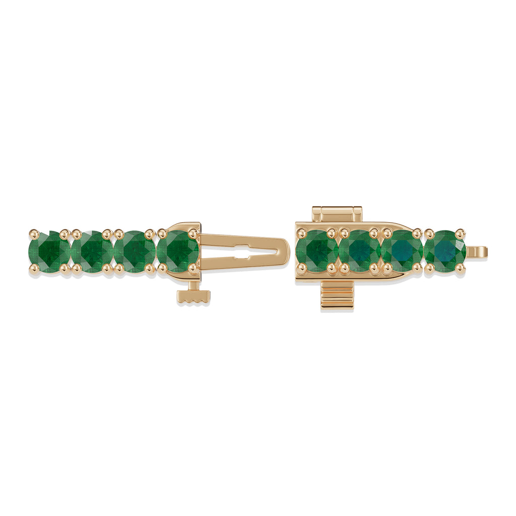 Round Emerald Tennis Bracelet - BR31