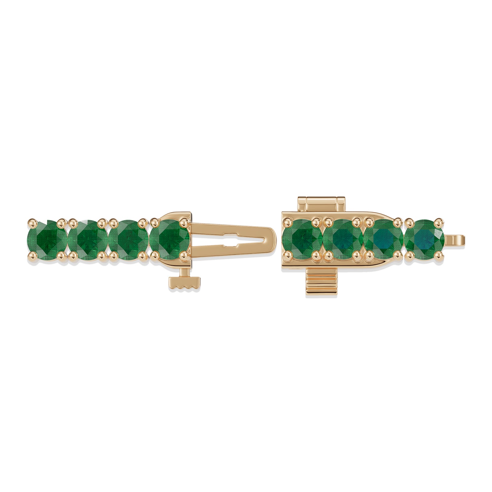 Round Emerald Tennis Bracelet - BR31