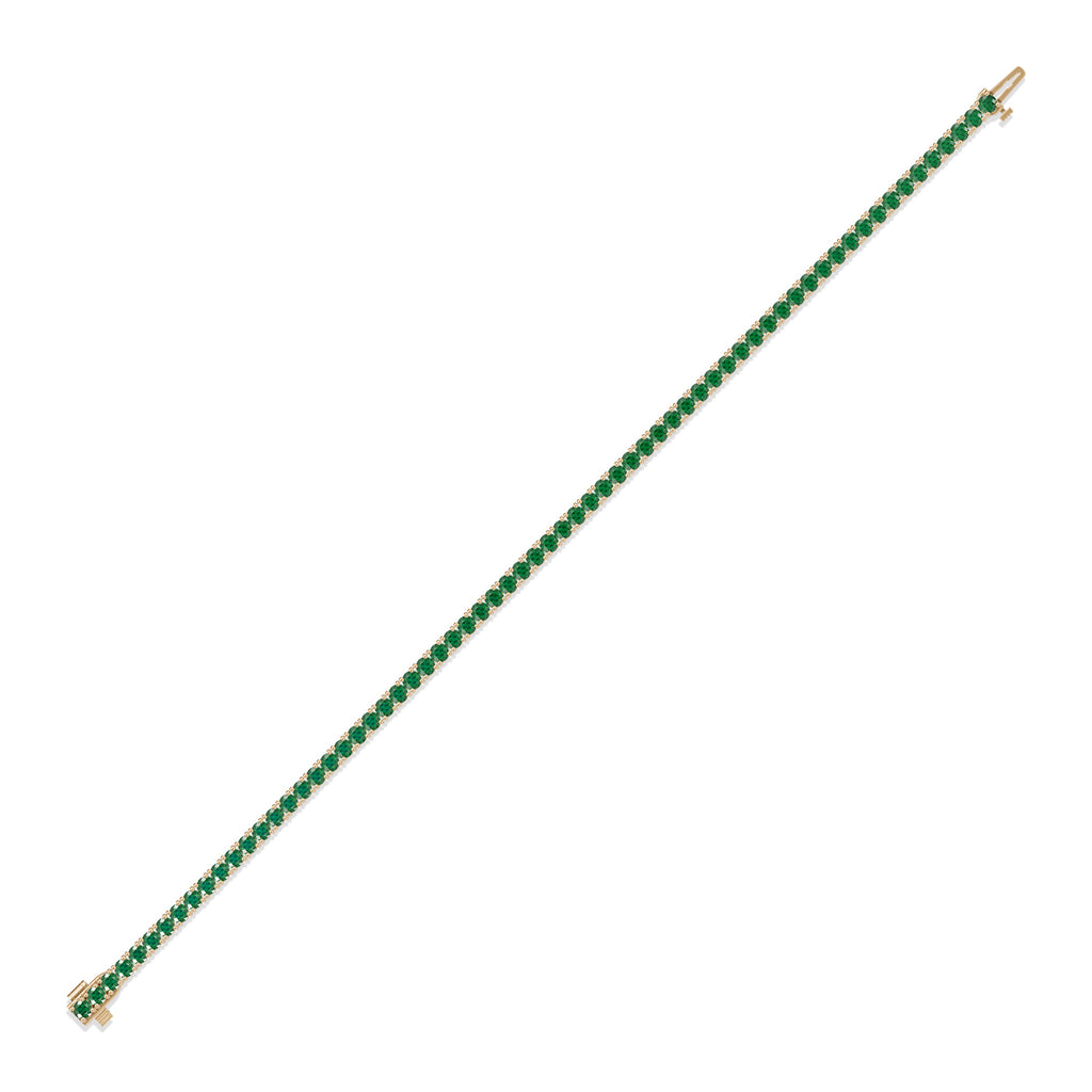Round Emerald Tennis Bracelet - BR31