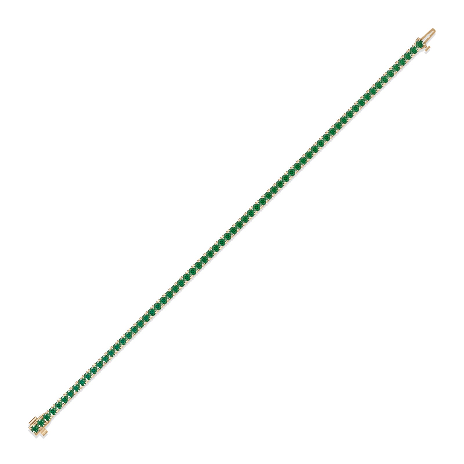 Round Emerald Tennis Bracelet - BR31