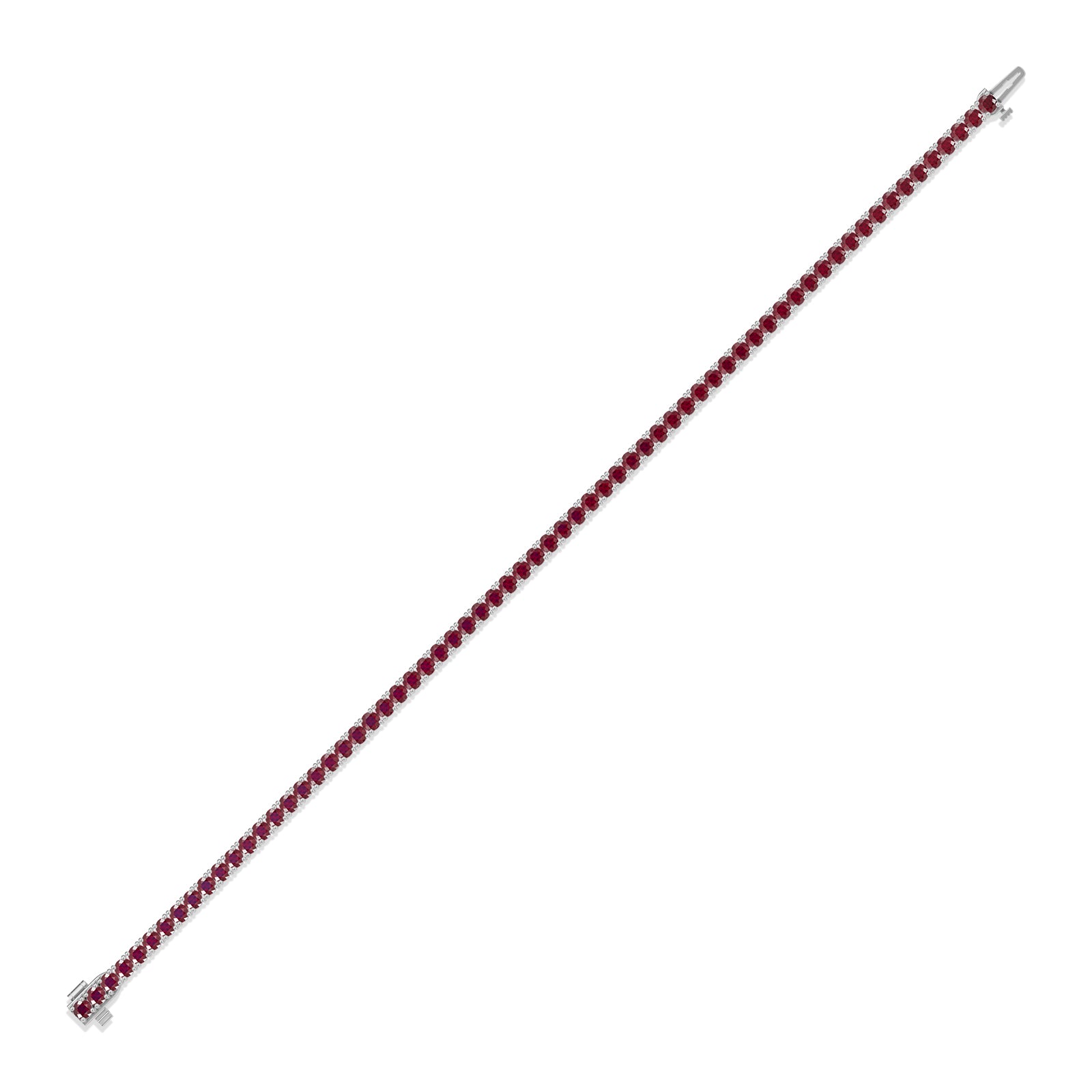 Round Ruby Tennis Bracelet - BR32