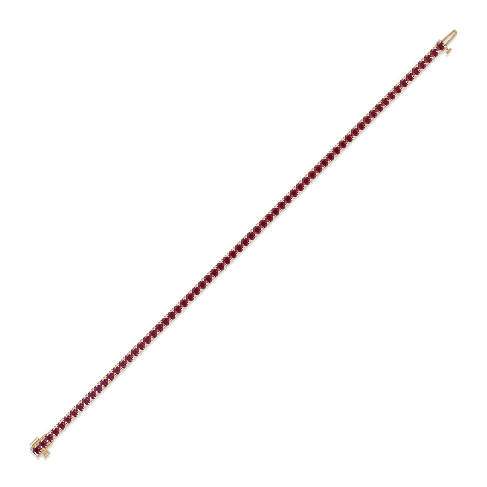 Round Ruby Tennis Bracelet - BR32