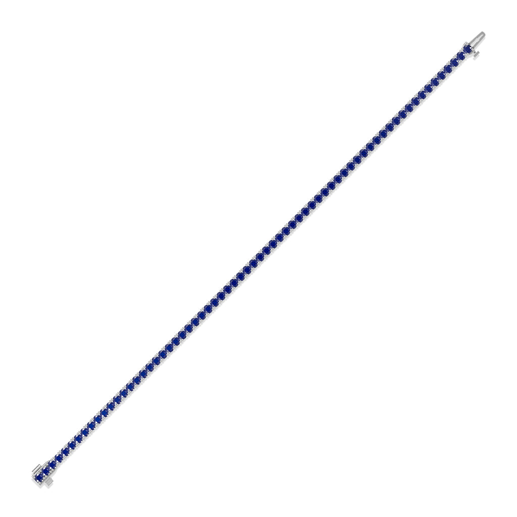 Round Sapphire Tennis Bracelet - BR33