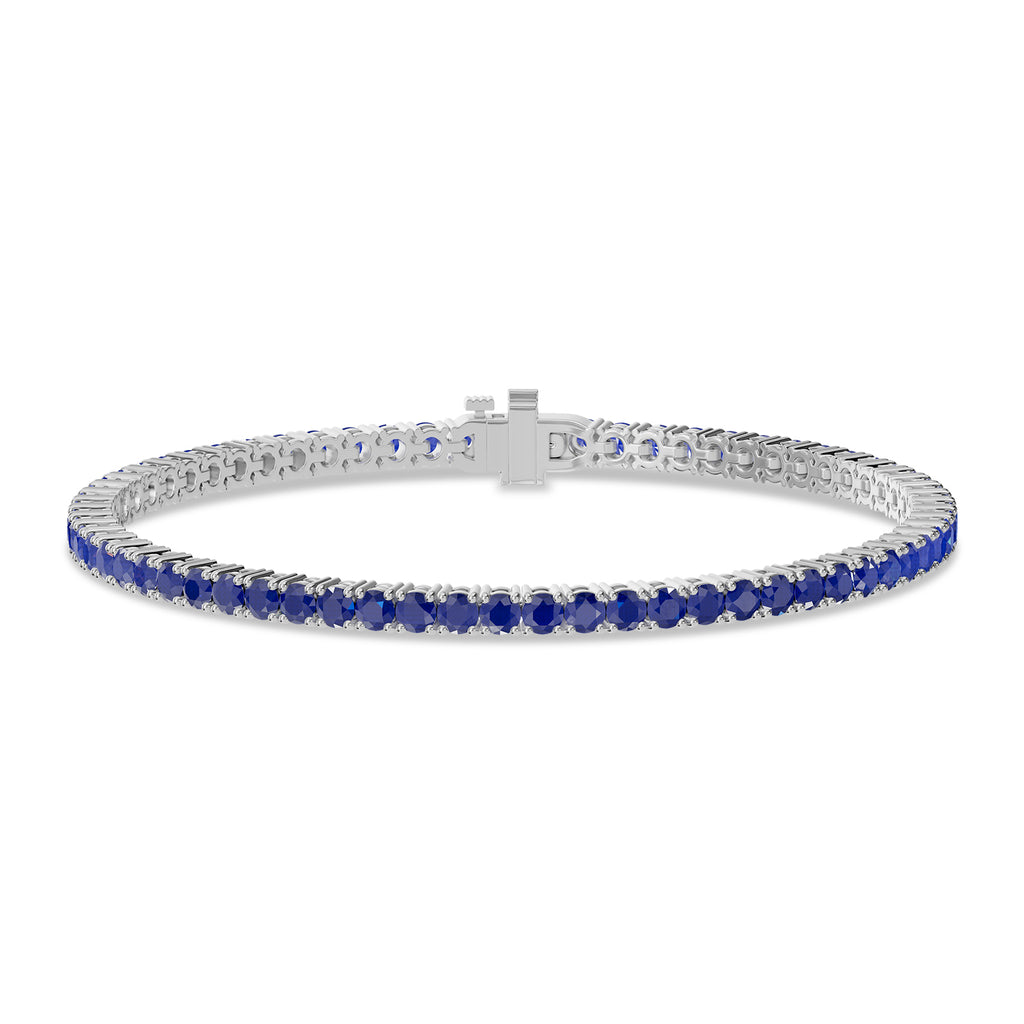 Round Sapphire Tennis Bracelet - BR33