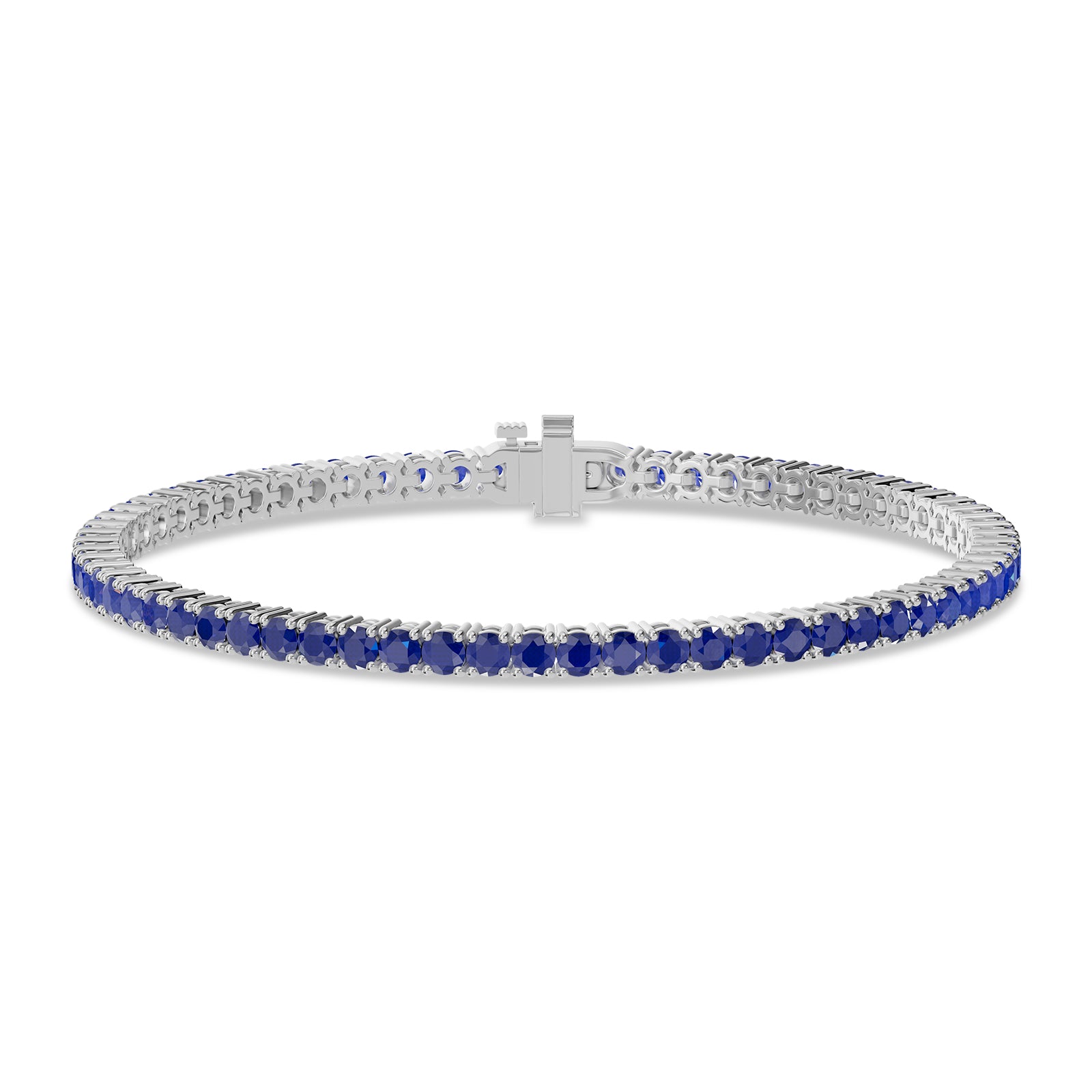 Round Sapphire Tennis Bracelet - BR33