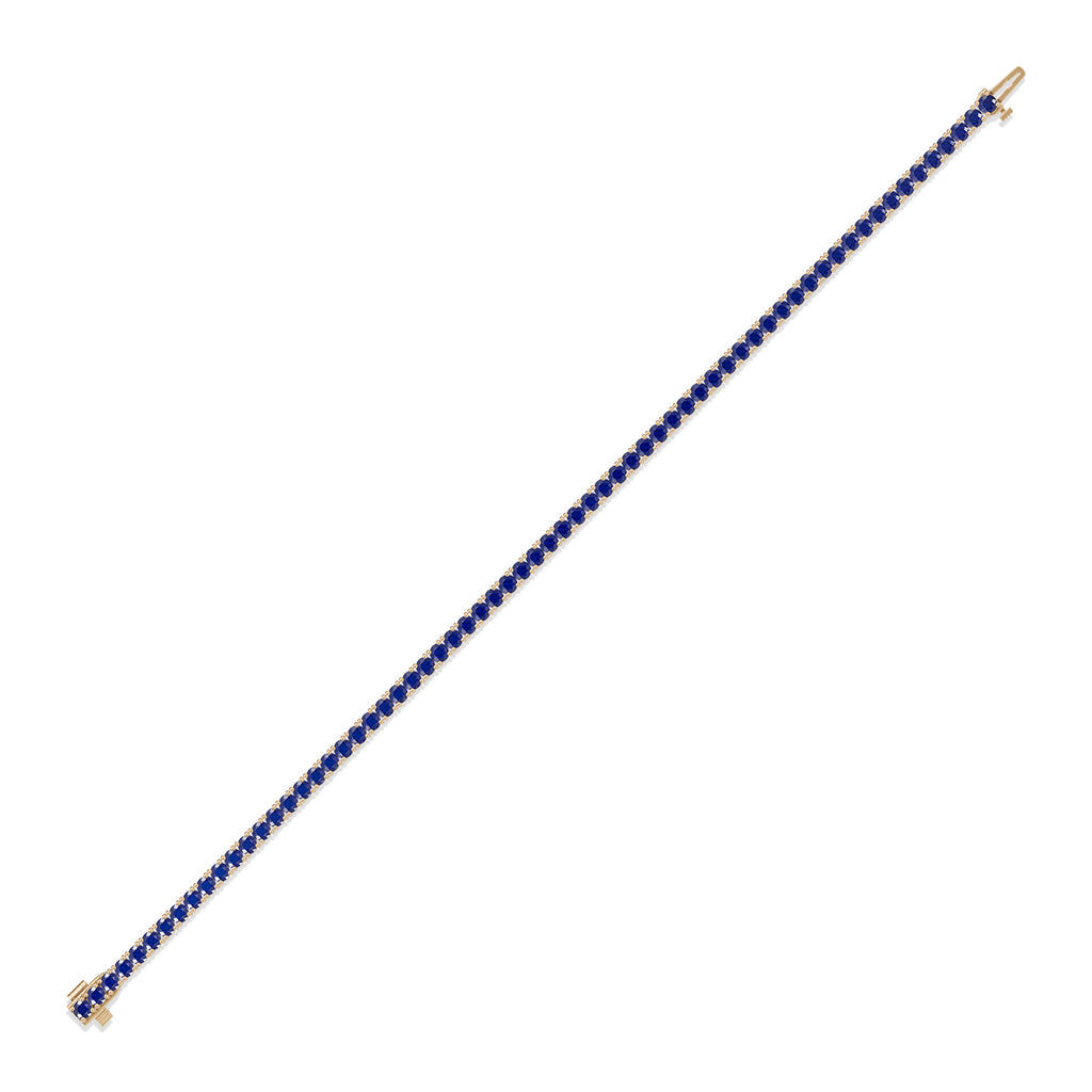 Round Sapphire Tennis Bracelet - BR33