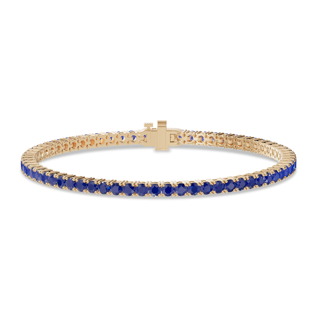 Round Sapphire Tennis Bracelet - BR33