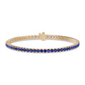 Round Sapphire Tennis Bracelet - BR33