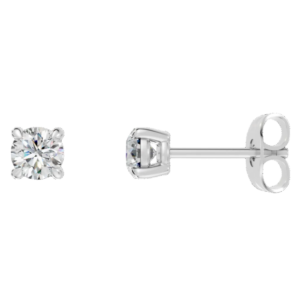 Natural Round Diamond Earrings - ER23