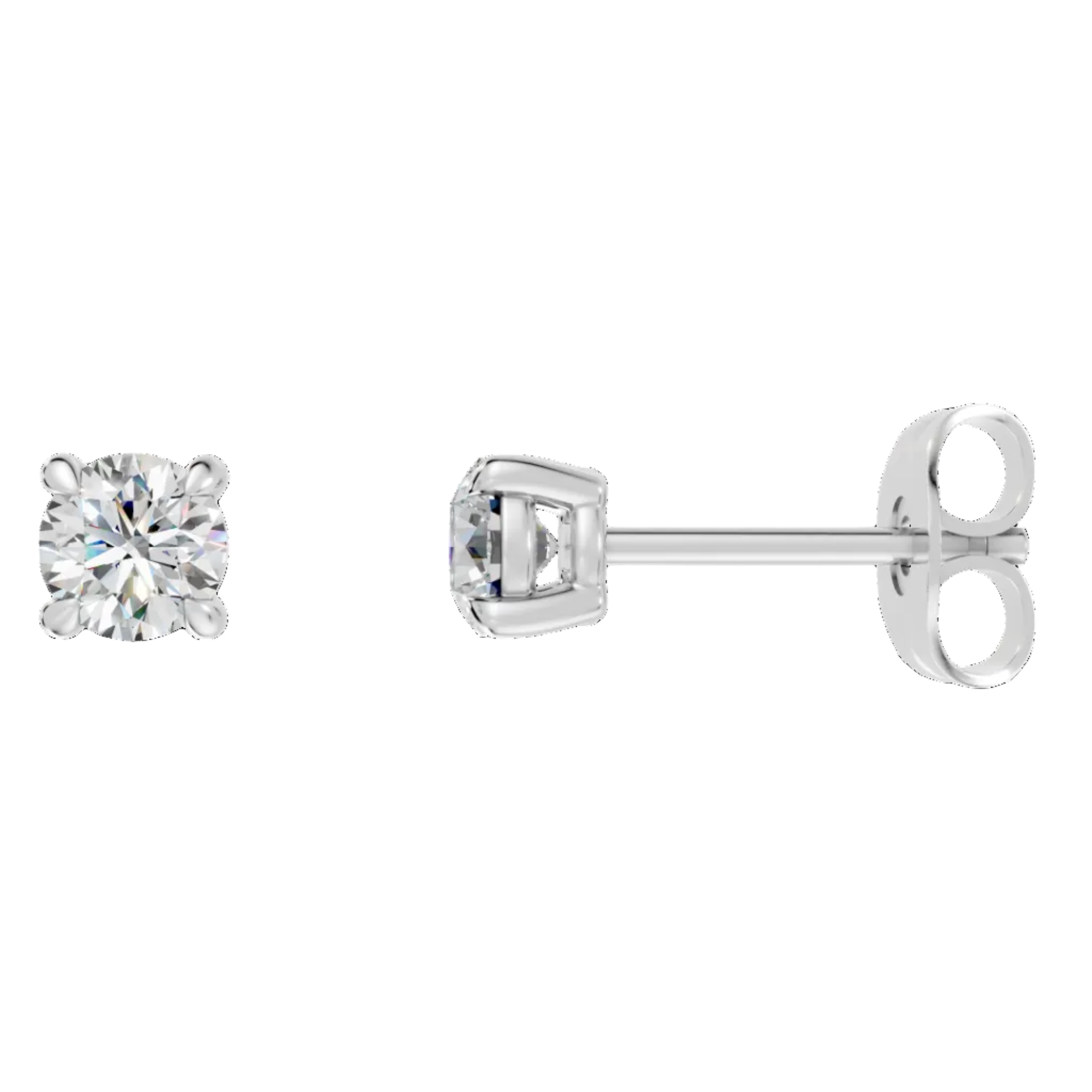 Natural Round Diamond Earrings - ER23