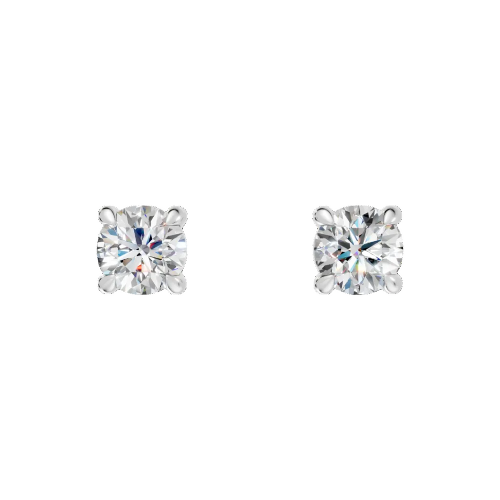 Natural Round Diamond Earrings - ER23