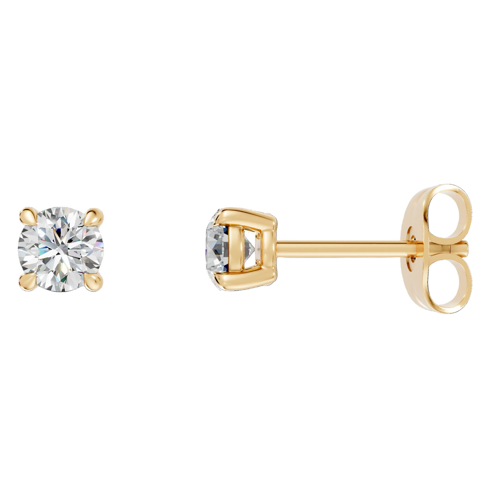 Natural Round Diamond Earrings - ER23