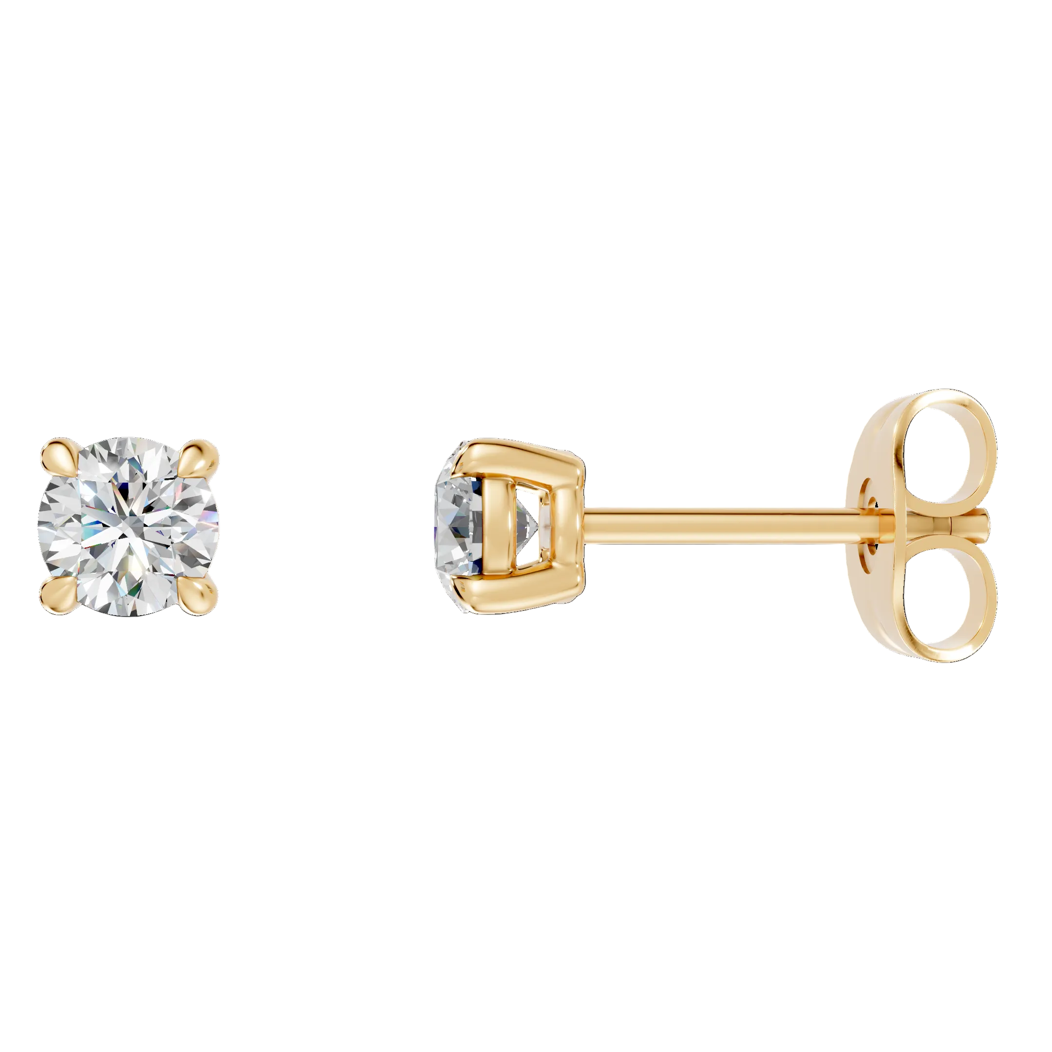 Natural Round Diamond Earrings - ER23