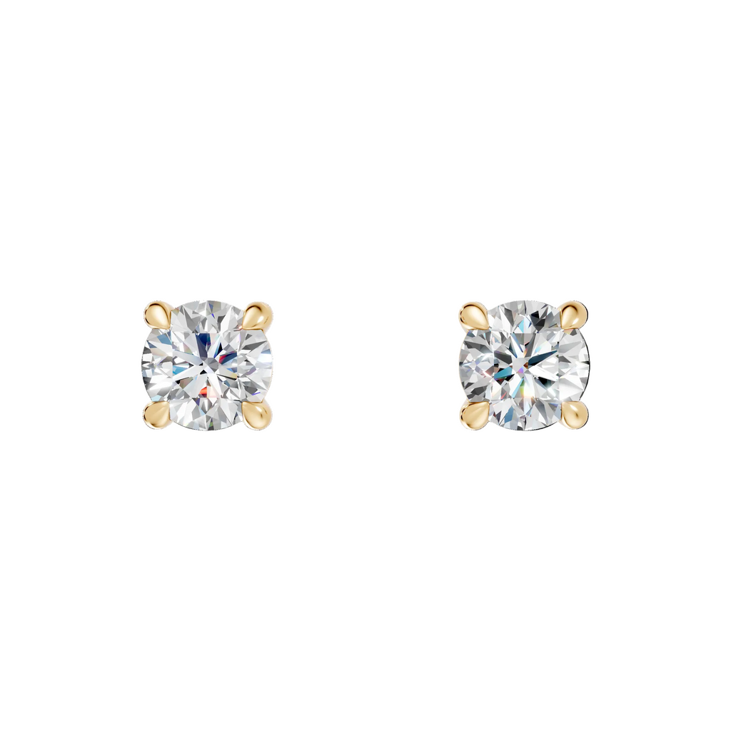 Natural Round Diamond Earrings - ER23