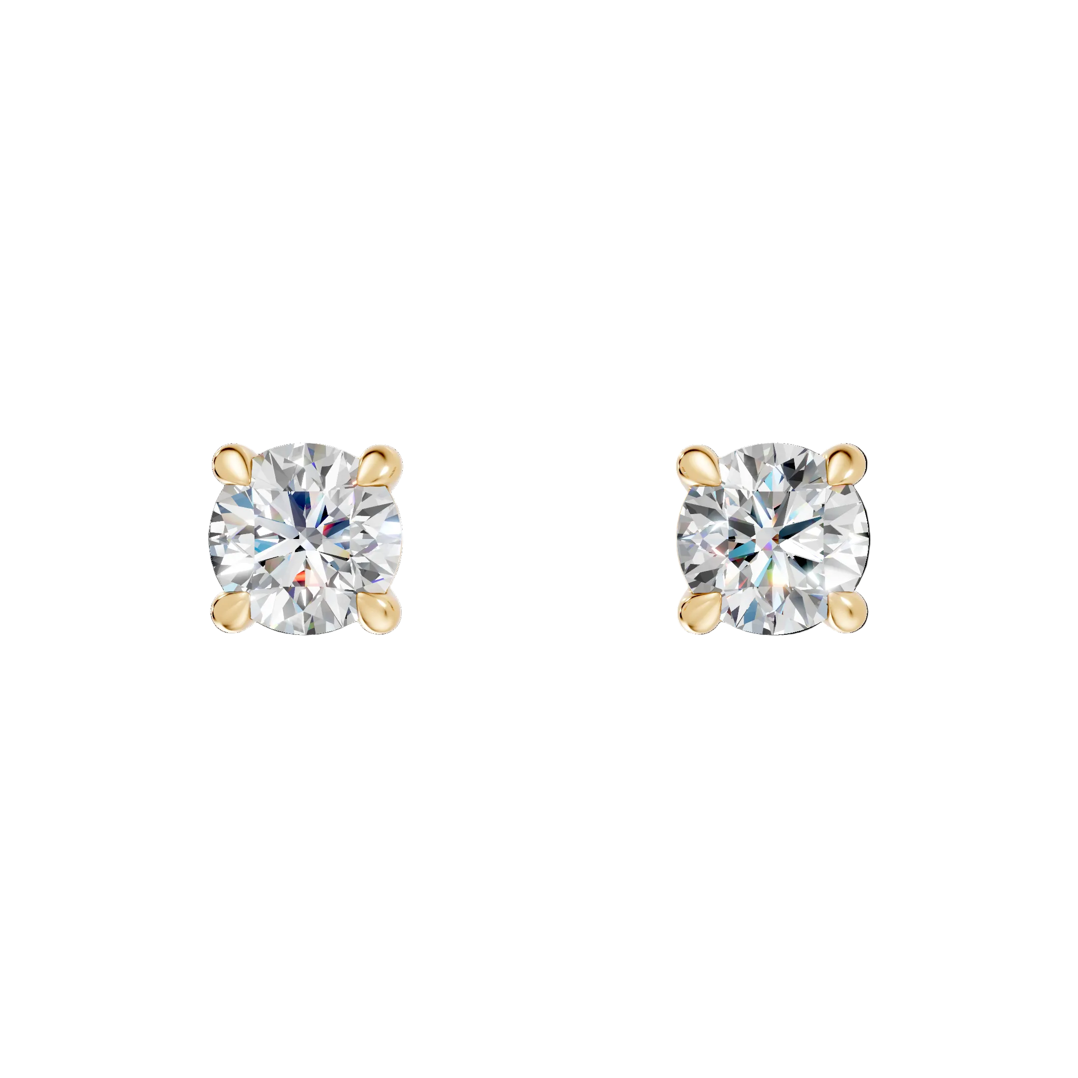 Natural Round Diamond Earrings - ER23
