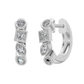 0.56ct Multi Stone Diamond Hoop Earrings - ER28
