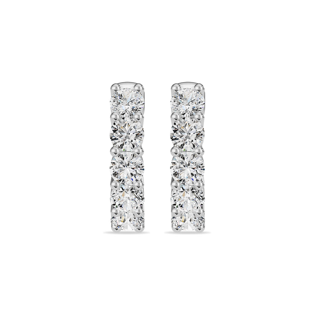 Natural Diamond Hoop Earrings - ER40