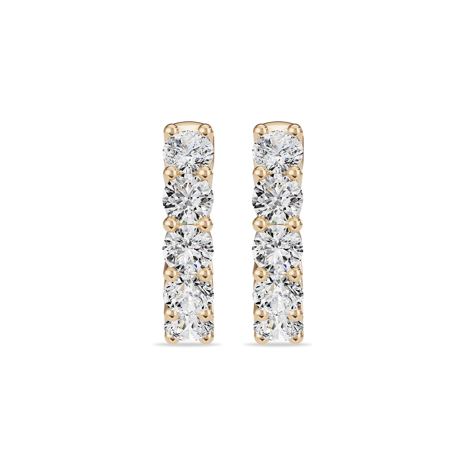 Natural Diamond Hoop Earrings - ER40