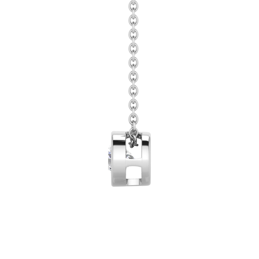 Brilliant Cut Round Diamond Pendant With chain - PD04