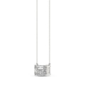 Brilliant Cut Emerald Diamond Pendant With Chain - PD07